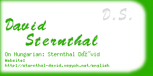 david sternthal business card